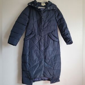 Women's Navy Puffer Coat
